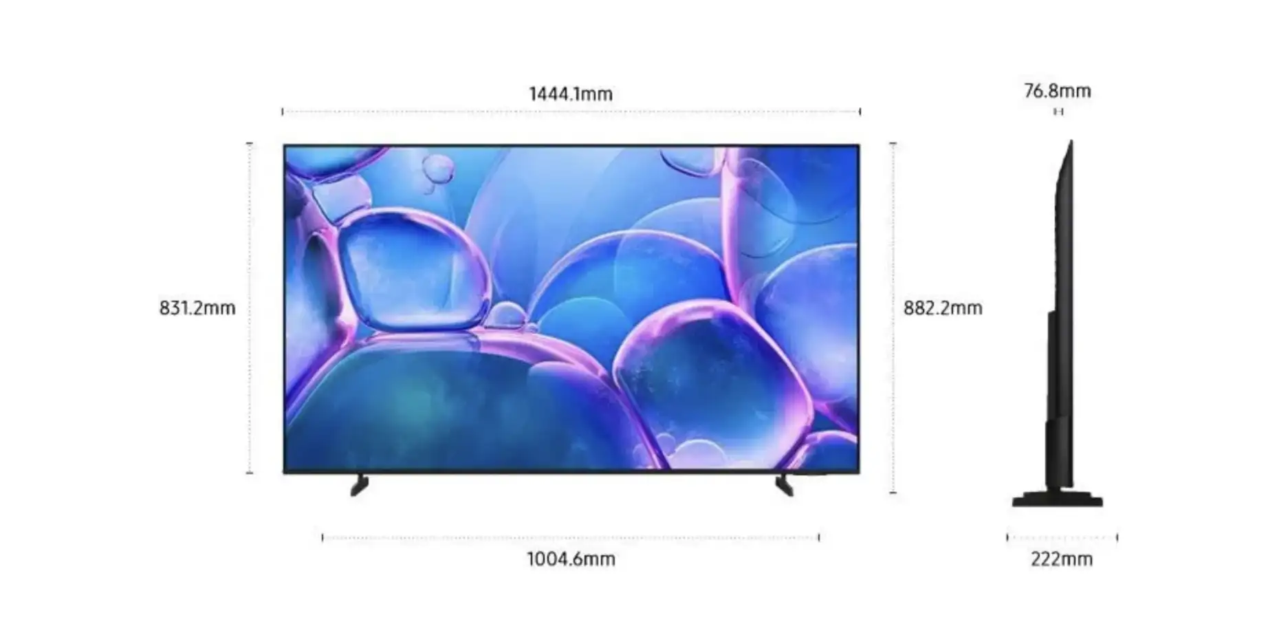 Samsung 65U7000F - TV LED 65" (165 cm) - 4K UHD 3840x2160 - HDR10+ - Smart TV - Gaming Hub - 3xHDMI - WiFi