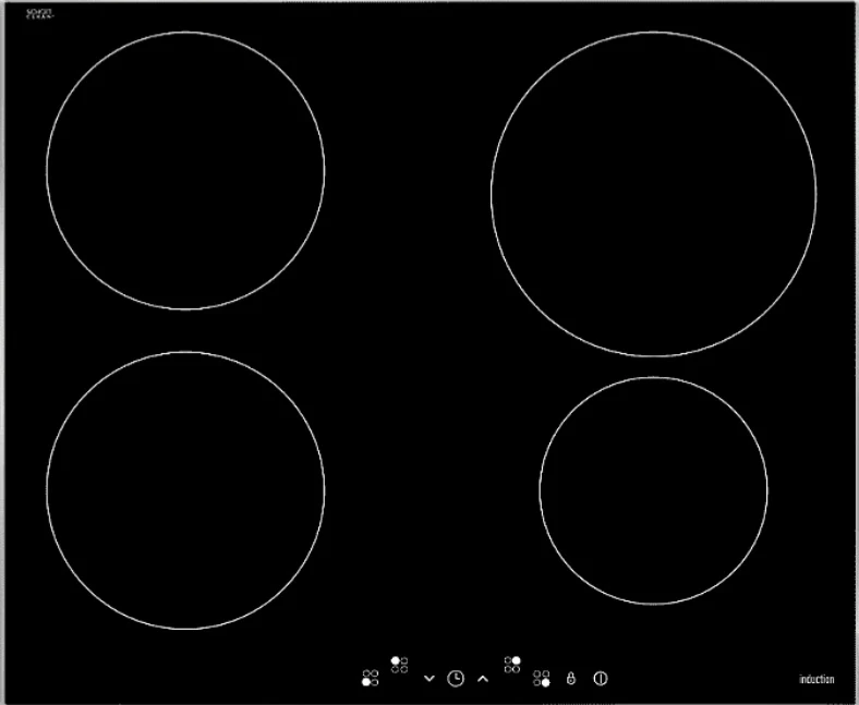 Plaque induction - WHIRLPOOL - WSQ2160NE - 4 foyers/boosters - 7200 W - Largeur 60 cm
