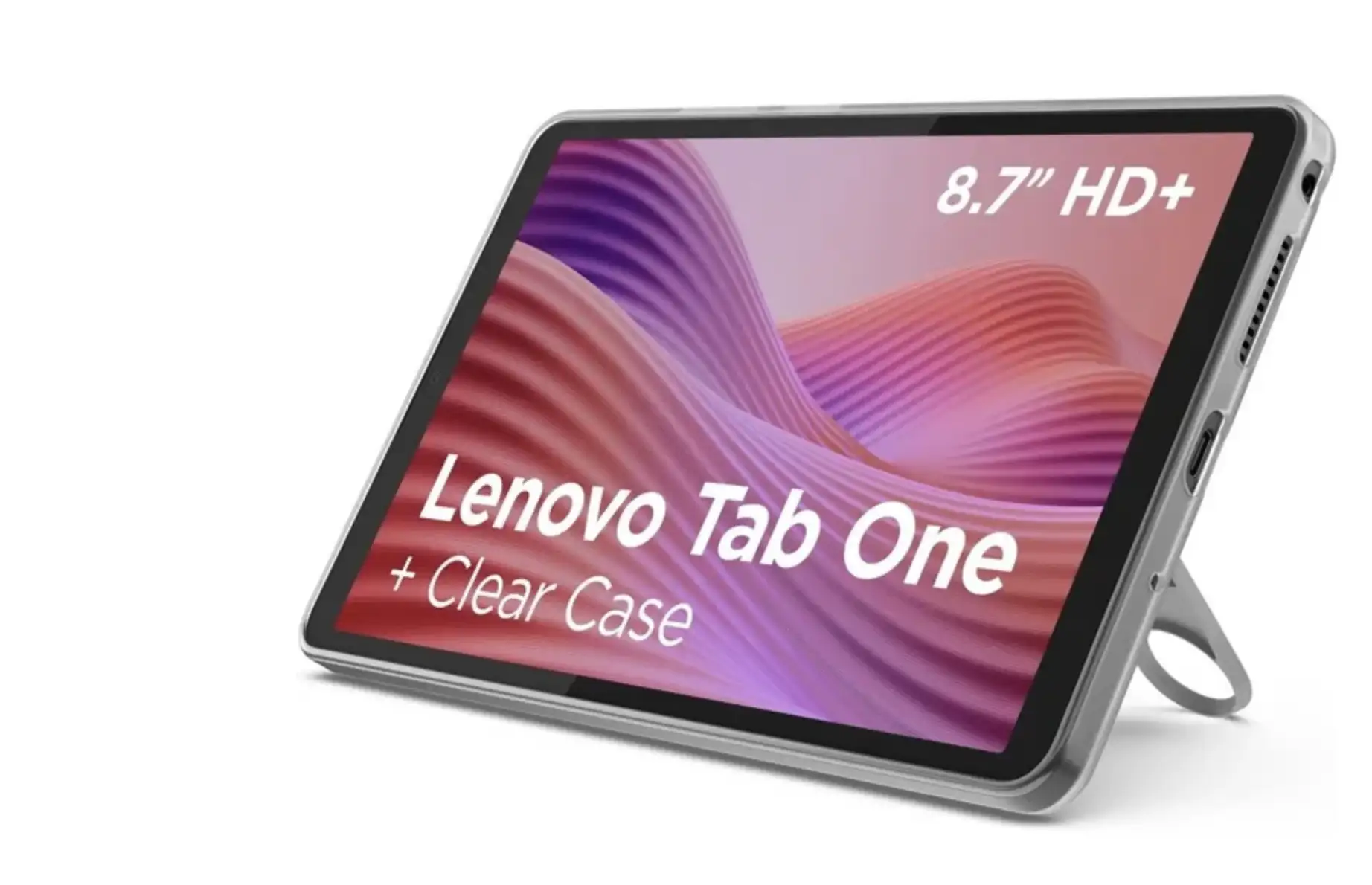 Tablette tactile Lenovo Pack Tab One 8,7" 64 Go Gris anthracite + coque de protection transparente