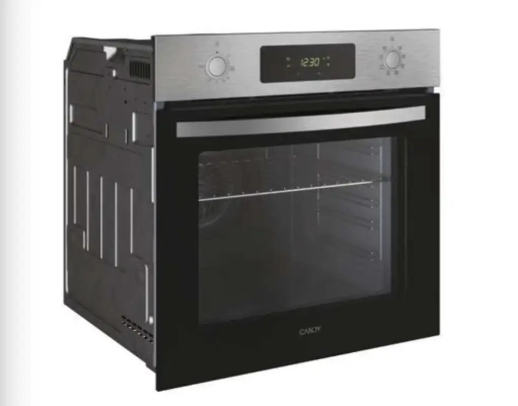 Four pyrolyse - Chaleur tournante CANDY FICD X676 - Inox et noir - Classe A