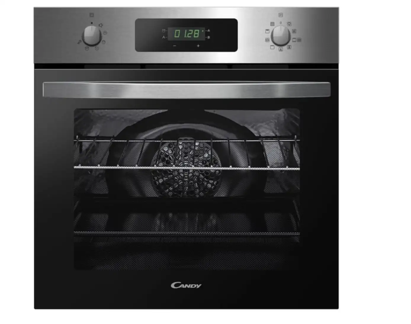 Four pyrolyse - Chaleur tournante CANDY FICD X676 - Inox et noir - Classe A