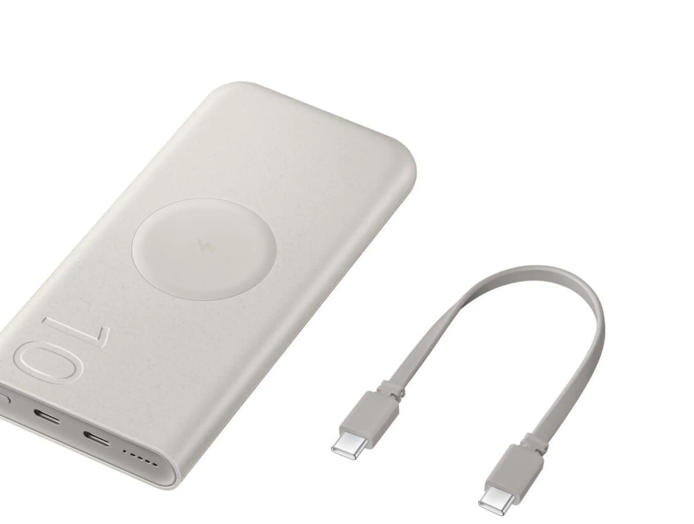 Batterie Externe - SAMSUNG - EB-U2510XUEGEU - 10000mAh - Induction - Beige