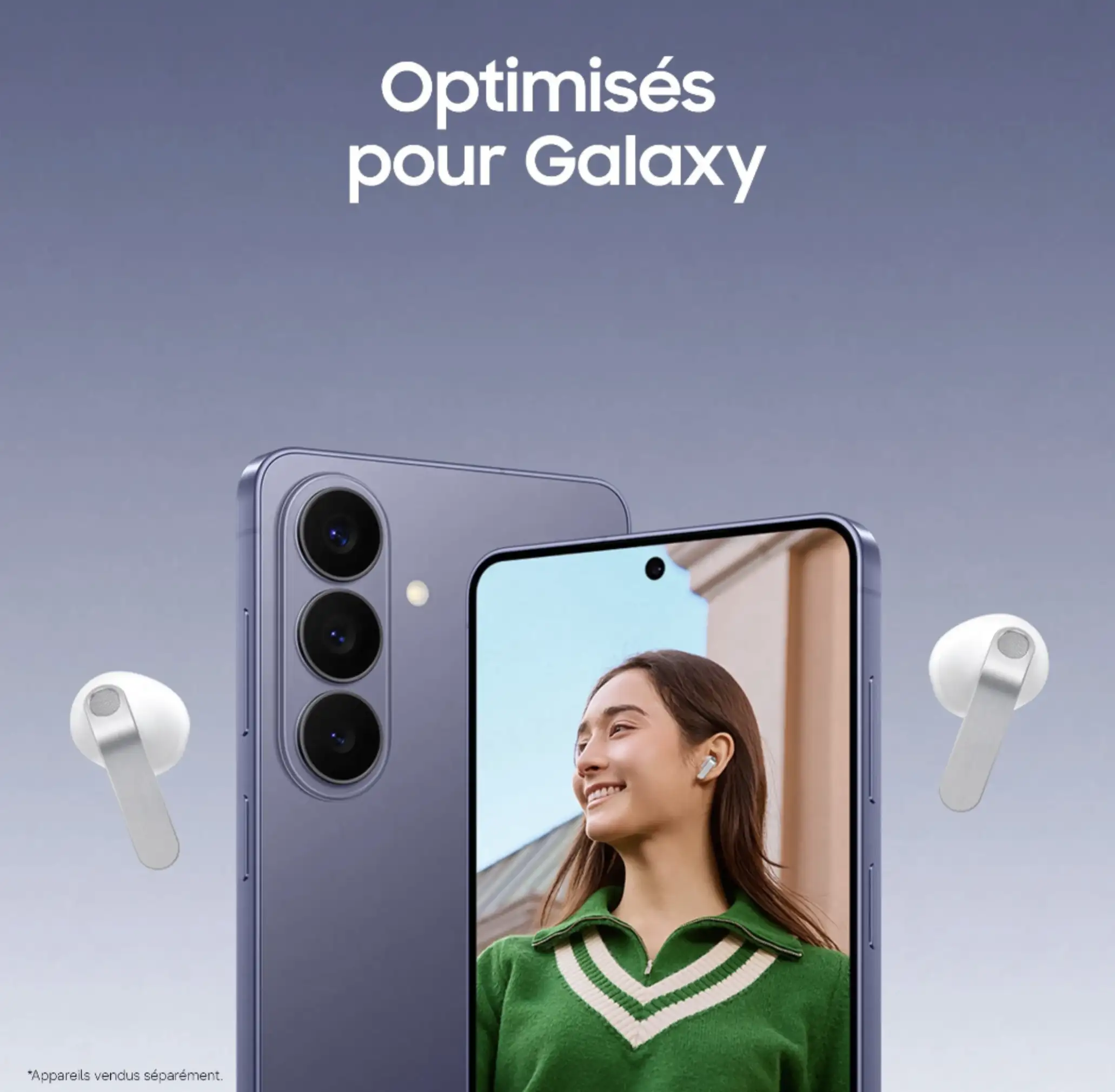 Écouteurs Samsung Galaxy Buds4 sans fil Bluetooth avec Réduction de Bruit, IA,