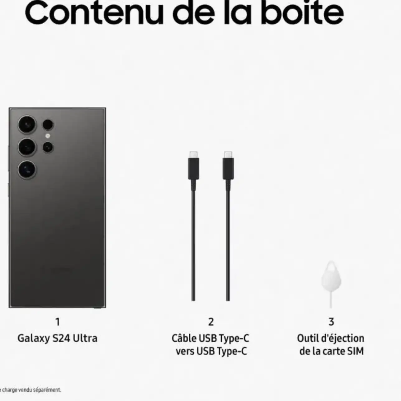 Samsung Galaxy S24 Ultra Smartphone 256 Go Noir