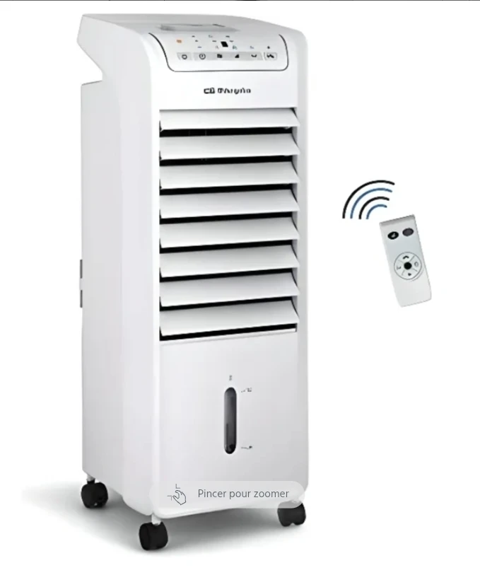Climatiseur portable évaporatif 3 en 1 : ventilateur, climatiseur et humidificateur