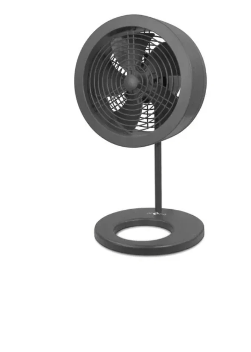 Ventilateur de table  - Noas - 32 W - Ø 20 cm - Compact - Avec variateur de vitesses - Noir
