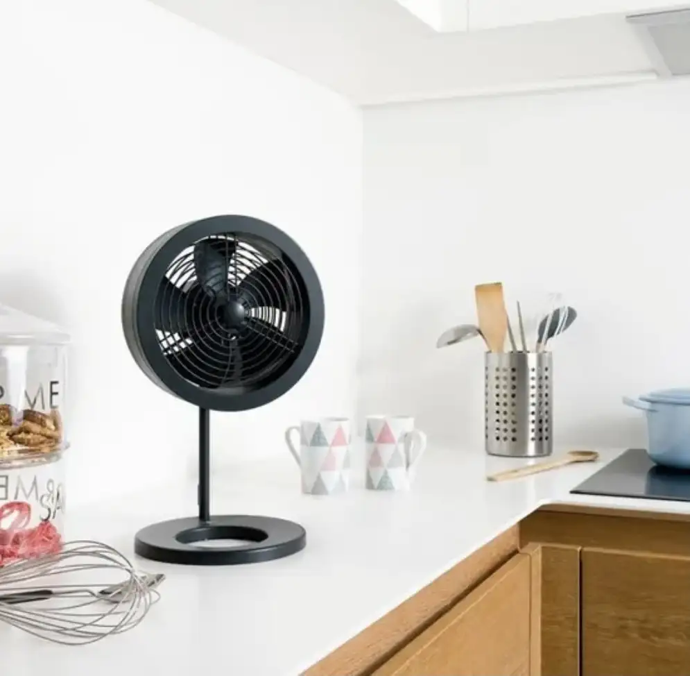 Ventilateur de table  - Noas - 32 W - Ø 20 cm - Compact - Avec variateur de vitesses - Noir