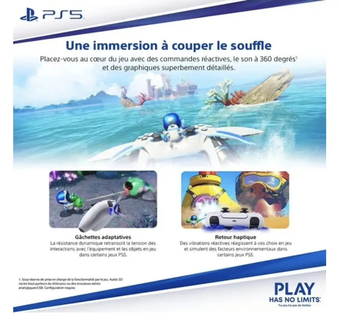 Console PlayStation 5 - Edition Standard (Modèle Slim avec lecteur CD